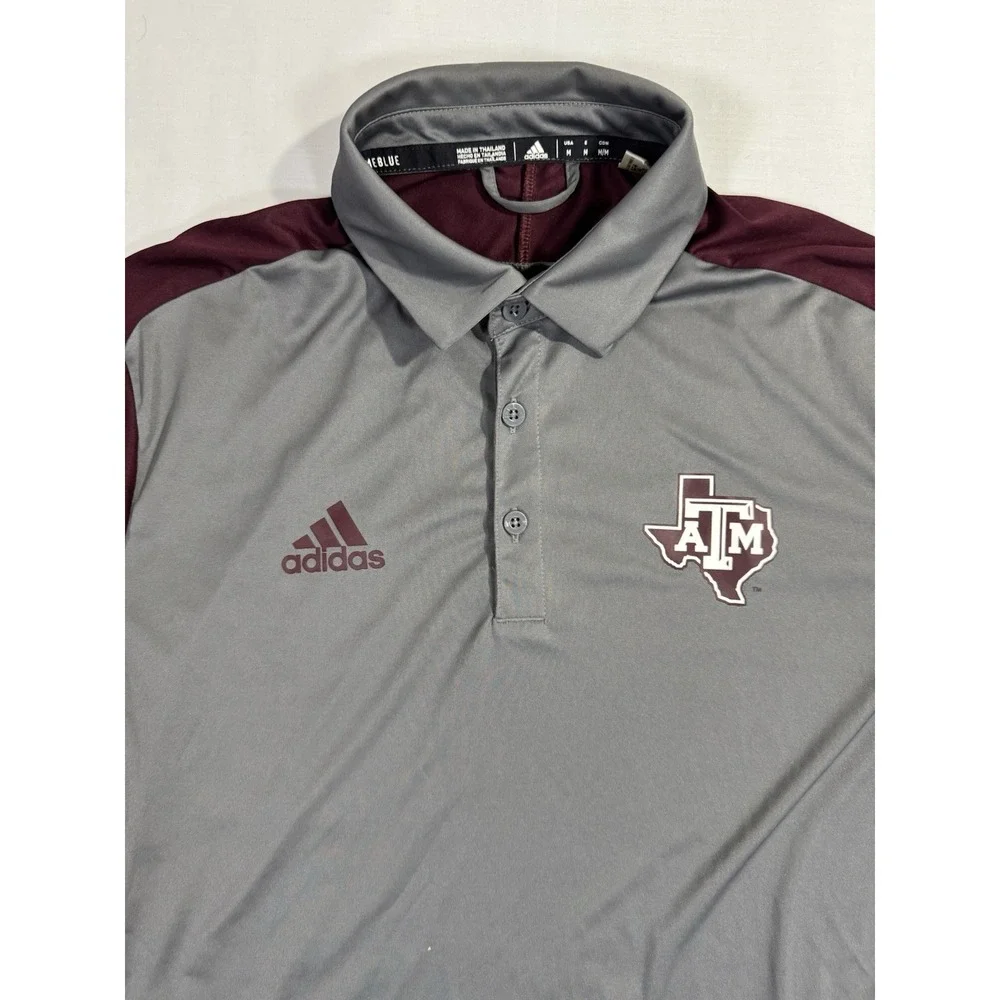 Adidas‎ Texas A&M Aggies Polo Shirt Athletic Training Medium PrimeBlue